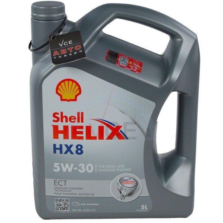 Моторна олива Helix HX8 ECT C3+OEM 5W-30 (VW 504.00/507.00) 5л SHELL 4107297894 (фото 1)