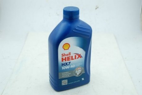 10W40 Helix HX7, 1л масло двигателя SHELL 4107455 (фото 1)