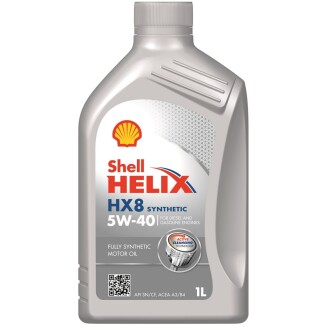 Моторна олива Helix HX8 Synthetic 5W-40 (SN/CF, A3/B4, MB229.3) 1л SHELL 4107484 (фото 1)