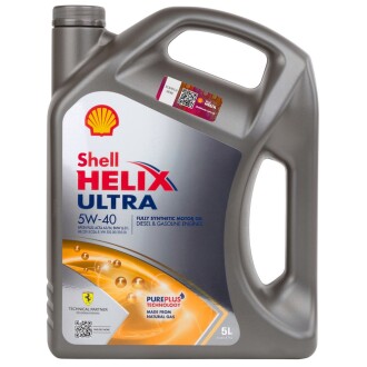 Моторное масло Helix Ultra 5W-40 (SN/CF/A3/B4) 5л SHELL 512784