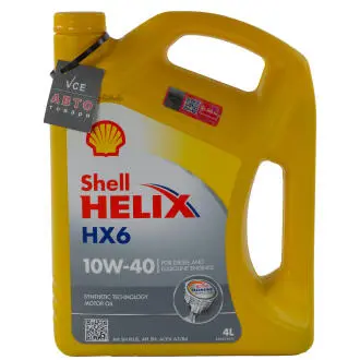 Моторное масло Helix HX6 10W-40 (SN/CF A3/B3) 4л SHELL 550039792