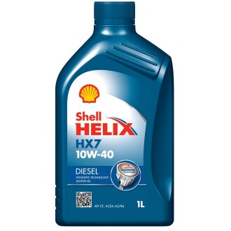 Моторное масло Helix HX7 Diesel 10W-40 (CF, A3/B4 + OEMs) 1л SHELL 550040506