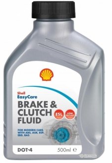 Тормозная жидкость brake clutch fluid dot-4 esl/0,5л/ SHELL AT59H