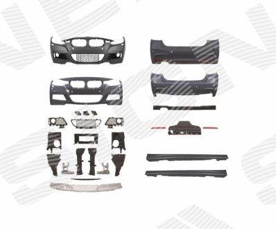 Обвесов bmw 3 (f30/f31/f35/f80), 11 - 15 SIGNEDA PBM04296SET (фото 1)