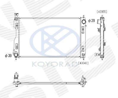 Радиатор SIGNEDA RA093470Q