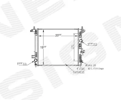 Радиатор SIGNEDA RA13589Q