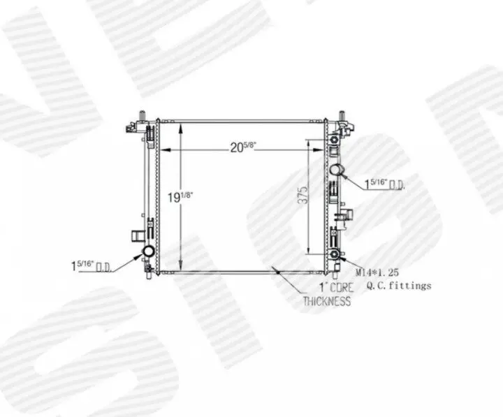 Радиатор SIGNEDA RA13589Q (фото 1)