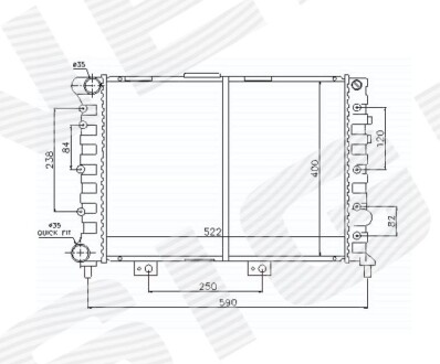 Радіатор SIGNEDA RA60049