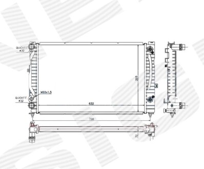 Радиатор SIGNEDA RA60229Q (фото 1)