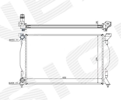 Радіатор SIGNEDA RA60304Q