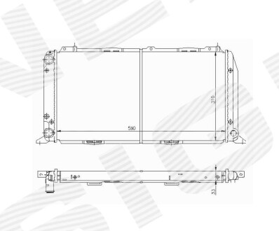 Радіатор SIGNEDA RA60436