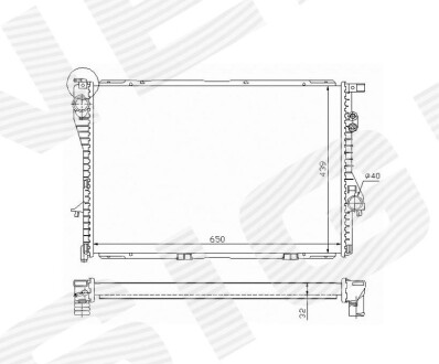 Радиатор SIGNEDA RA60603Q