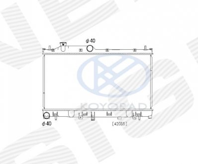 Радиатор subaru legacy, 14 - 17 SIGNEDA RA606532Q (фото 1)