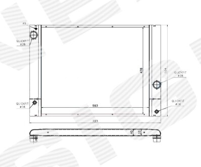 Радиатор SIGNEDA RA60772