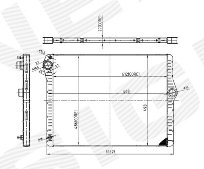 Радіатор SIGNEDA RA60776