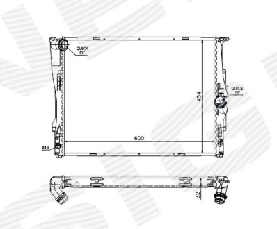 Радиатор SIGNEDA RA60786Q