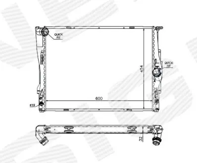 Радиатор SIGNEDA RA60786Q