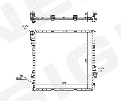 Радиатор SIGNEDA RA60787Q