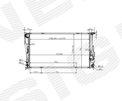 Радіатор SIGNEDA RA60832Q