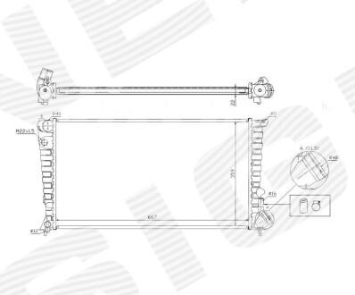 Радіатор SIGNEDA RA61315