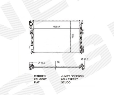 Радиатор SIGNEDA RA61875Q