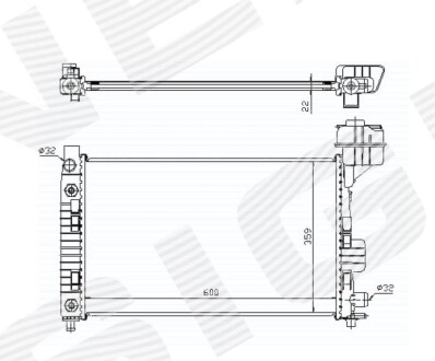 Радиатор SIGNEDA RA62661