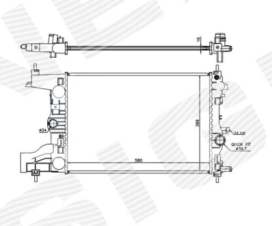 Радіатор SIGNEDA RA630727