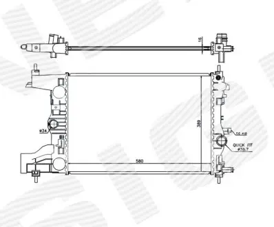 Радиатор SIGNEDA RA630727