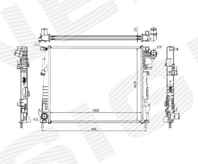 Радиатор SIGNEDA RA63122Q