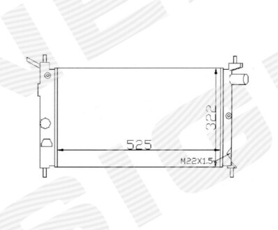 Радіатор SIGNEDA RA63293