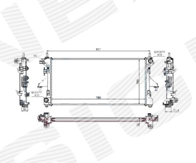 Радіатор SIGNEDA RA63555Q