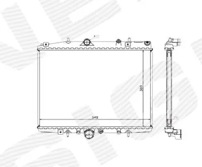 Радиатор SIGNEDA RA63705Q