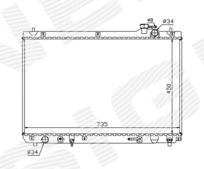 Радиатор SIGNEDA RA64766Q