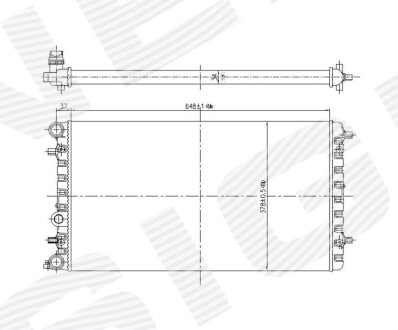 Радіатор SIGNEDA RA65228