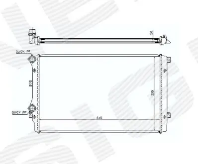 Радиатор SIGNEDA RA65280