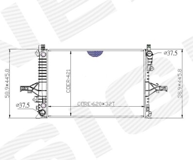 Радиатор SIGNEDA RA65557Q