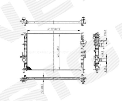 Радиатор SIGNEDA RA66862