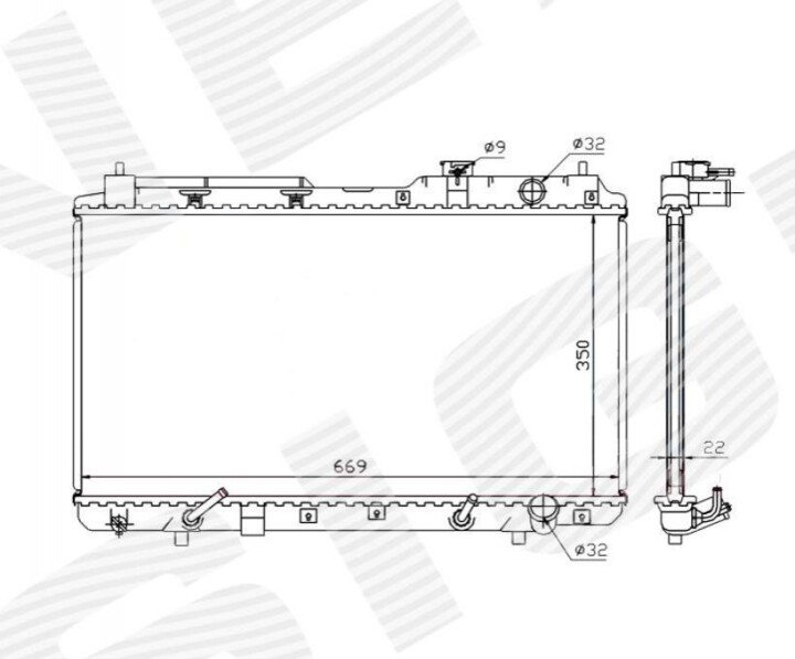 Радіатор SIGNEDA RA681021Q (фото 1)