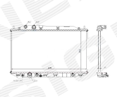 Радіатор SIGNEDA RA68141Q