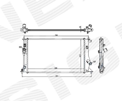 Радиатор SIGNEDA RA68503