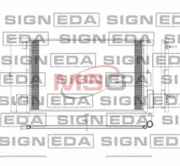 Радиатор кондиционера fiat 500x, 15 - SIGNEDA RC30045