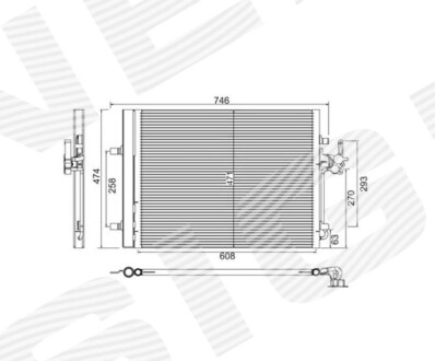 Радиатор кондиционера SIGNEDA RC940044