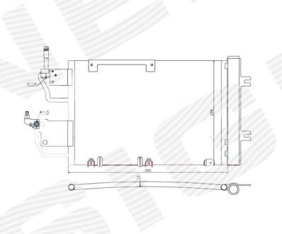 Радиатор кондиционера SIGNEDA RC940052