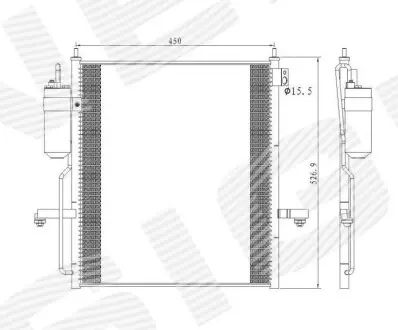 Радиатор кондиционера SIGNEDA RC940068