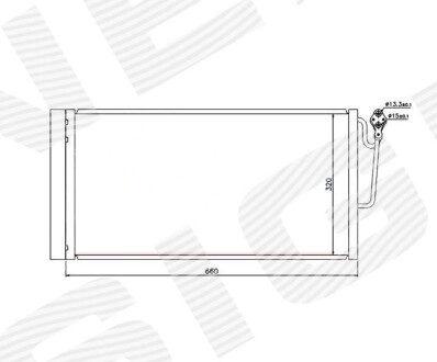 Радіатор кондиціонера SIGNEDA RC940118