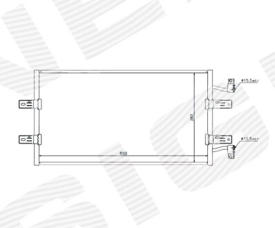 Радиатор кондиционера SIGNEDA RC940119