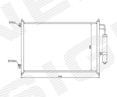 Радіатор кондиціонера SIGNEDA RC940121