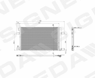 Радиатор кондиционера SIGNEDA RC940135