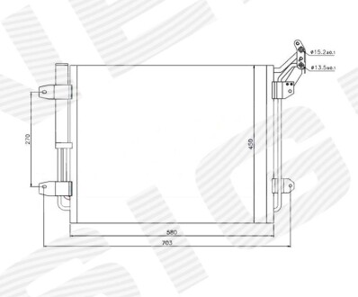 Радіатор кондиціонера SIGNEDA RC940138