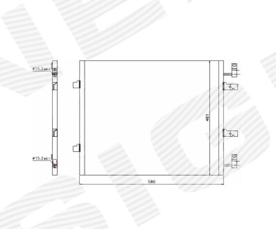 Радиатор кондиционера SIGNEDA RC940147